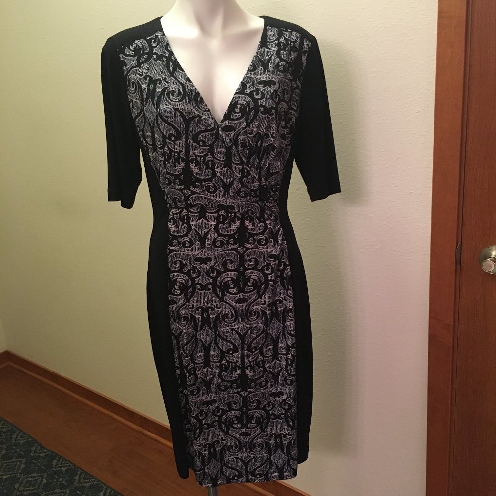 Connected Apparel black and white dress